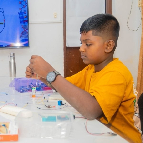 kids smiling with their instructor