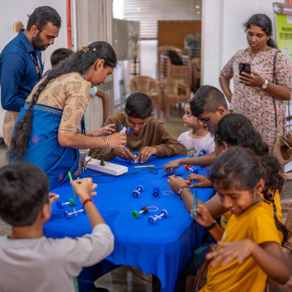 kids smiling with their instructor