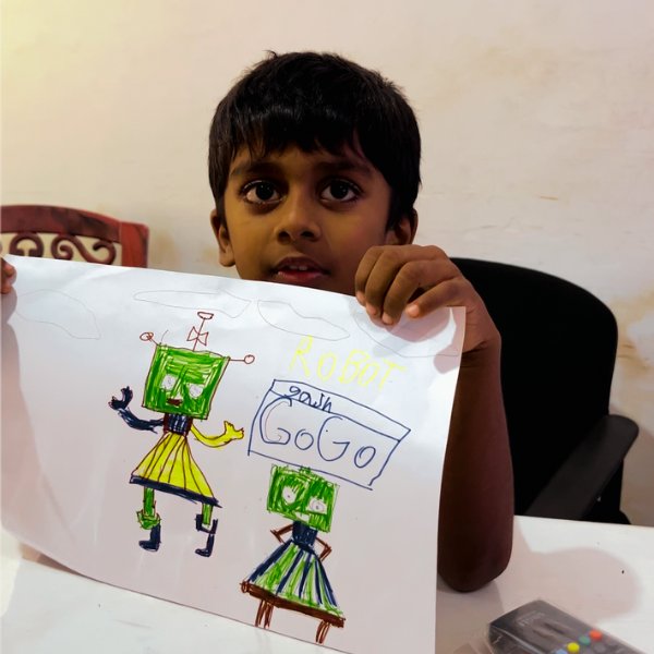 kids smiling with their instructor