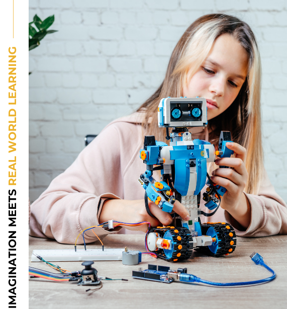 Kid building robot